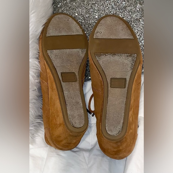 TOMS Suede wedge ankle boots booties women’s size 7.5 - Picture 4 of 13